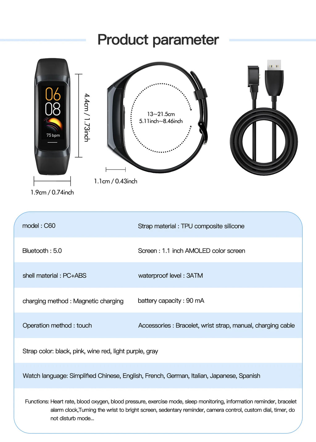 Montre Connectée Slim