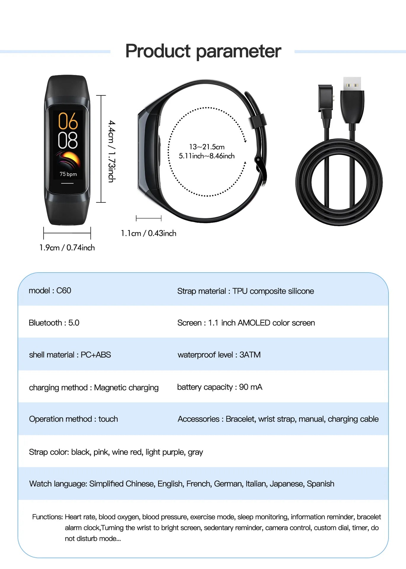Montre Connectée Slim